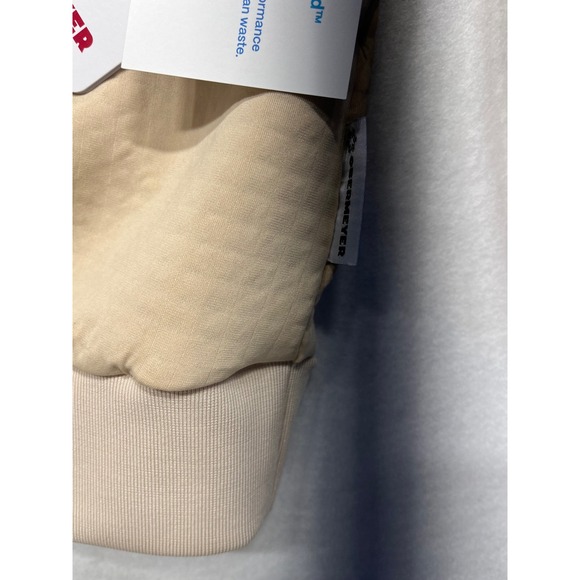 Obermeyer Quilted Fleece Pullover Sweatshirt Beige Polartec Size S - Picture 5 of 7